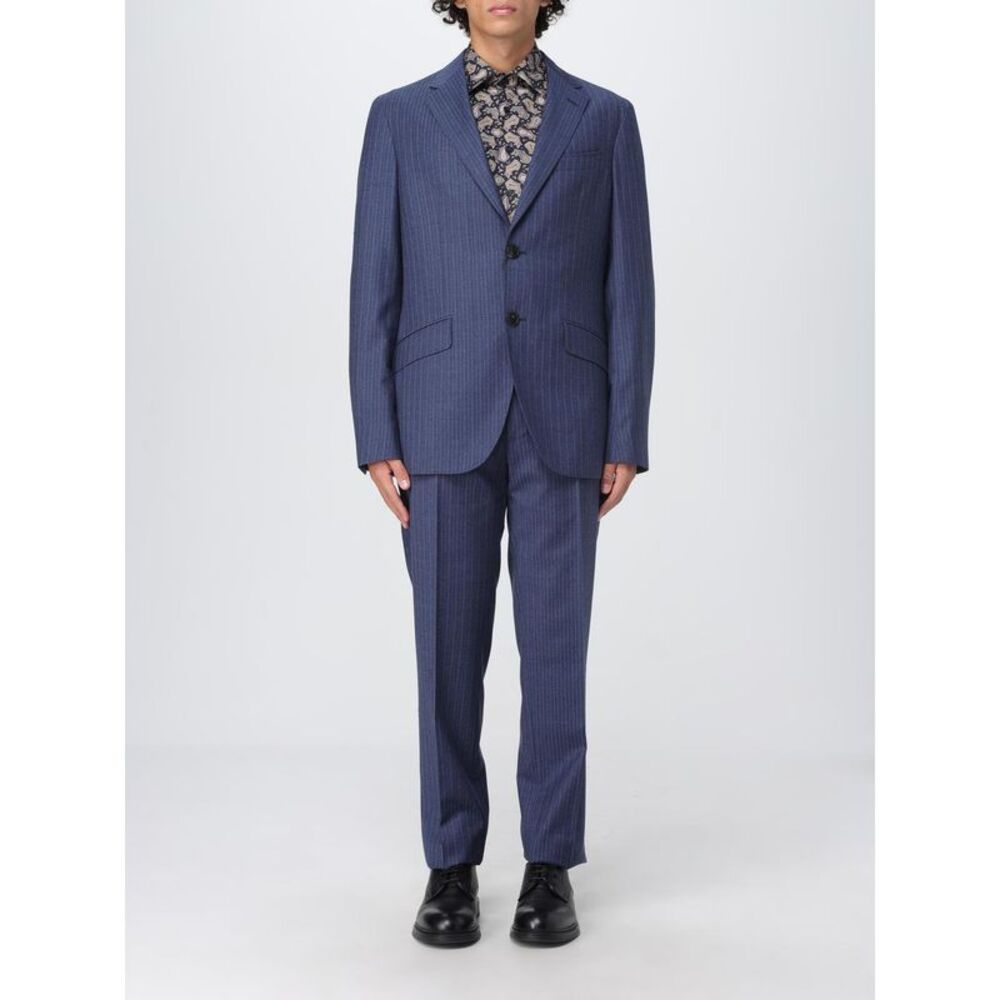 Etro Suit Men Blue